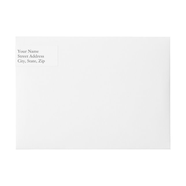 Wrap Around Return Address Labels, Classic - 2.5 cm  x 18.4 cm (Front)