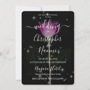 Create Your Own - X-Ray Flower & Stars Invitation
