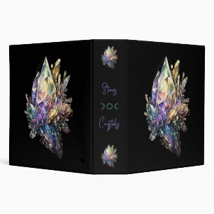 Create Your Own Yellow Crystals Binder