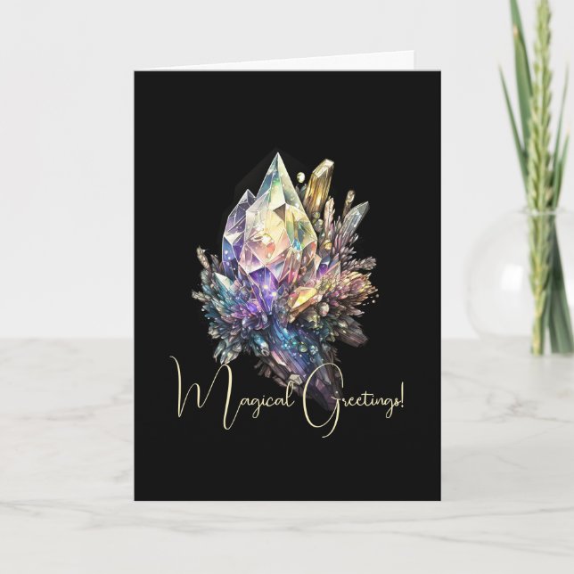 Create Your Own Yellow Crystals Card (Front)