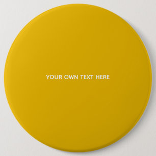 Create Your Own Yellow Custom Design 6 Inch Round Button