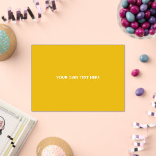 Create Your Own Yellow Custom Design Acrylic Invitations