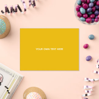 Create Your Own Yellow Custom Design Acrylic Invitations
