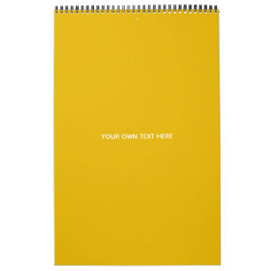 Create Your Own Yellow Custom Design Calendar
