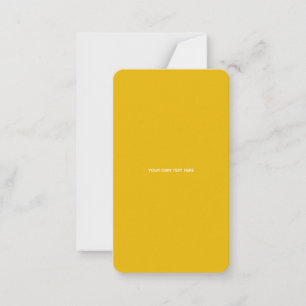Create Your Own Yellow Custom Design Card