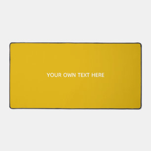 Create Your Own Yellow Custom Design Desk Mat