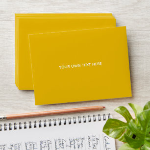Create Your Own Yellow Custom Design Envelope