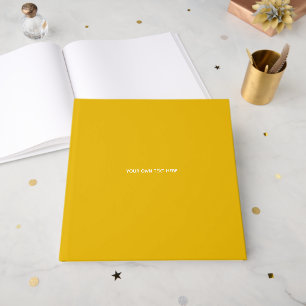 Create Your Own Yellow Custom Design Guest Book