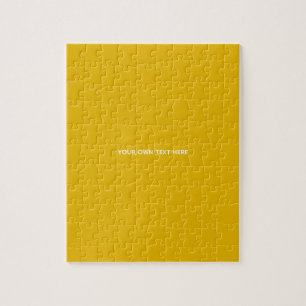 Create Your Own Yellow Custom Design Jigsaw Puzzle