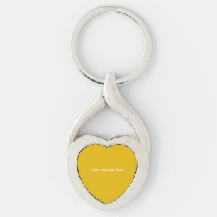 Create Your Own Yellow Custom Design Keychain