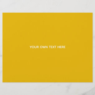 Create Your Own Yellow Custom Design Letterhead