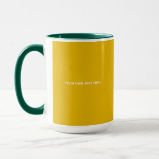 Create Your Own Yellow Custom Design Mug