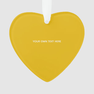 Create Your Own Yellow Custom Design Ornament