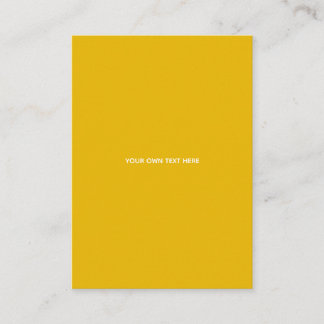Create Your Own Yellow Custom Design Place Card