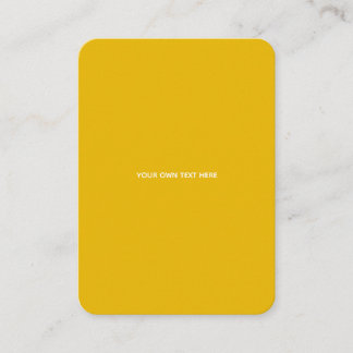 Create Your Own Yellow Custom Design Place Card