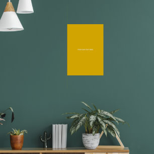 Create Your Own Yellow Custom Design Poster