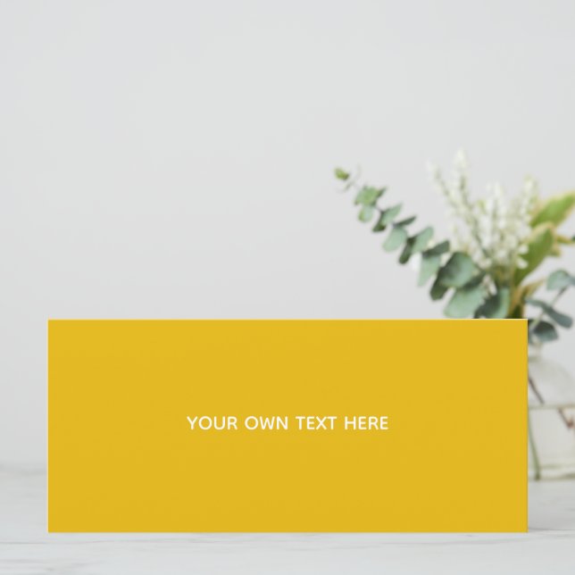 Create Your Own Yellow Custom Design Program (Standing Front)