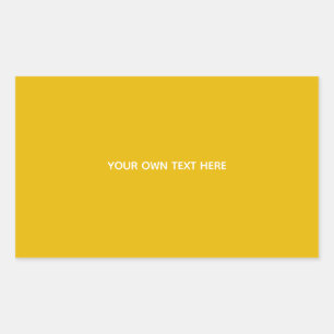 Create Your Own Yellow Custom Design Sticker