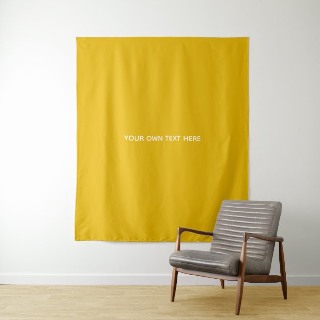 Create Your Own Yellow Custom Design Tapestry (In Situ)