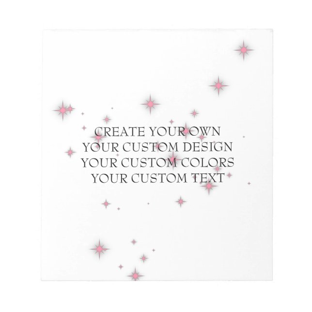 Create Your Own - Your Image Here - Notepad (Front)