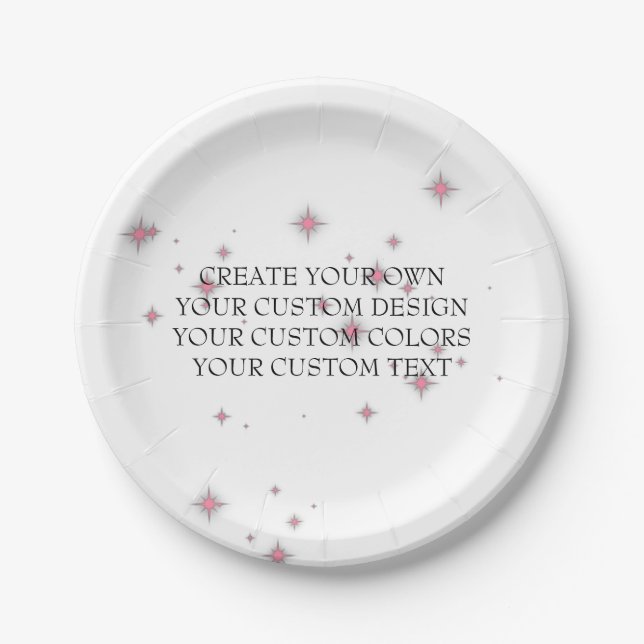 Create Your Own - Your Image Here - Paper Plate (Front)