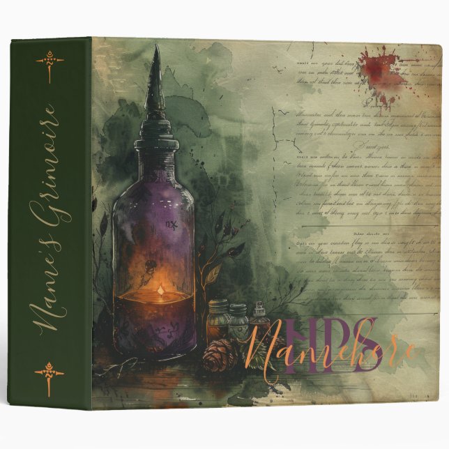Create Your Own Yuletide Concoctions Apothecary Binder (Front/Spine)