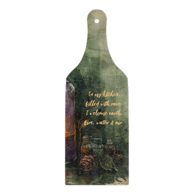 Create Your Own Yuletide Concoctions Apothecary Cutting Board (Front)