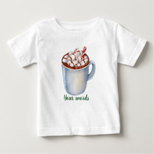 Create Your Own Yuletide Peppermint Hot Chocolate Baby T-Shirt