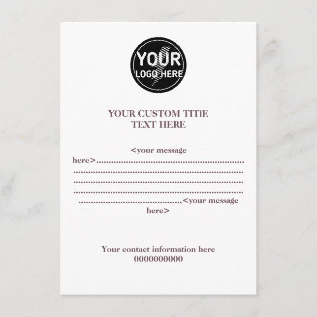 Create your owner's custom logo/editable enclosure (Front)