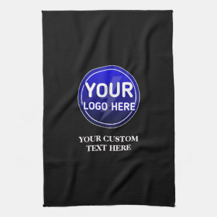 Create your owner's custom logo/editable template  kitchen towel
