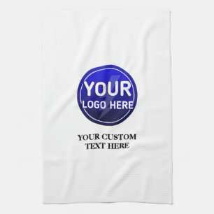 Create your owner's custom logo/editable template kitchen towel