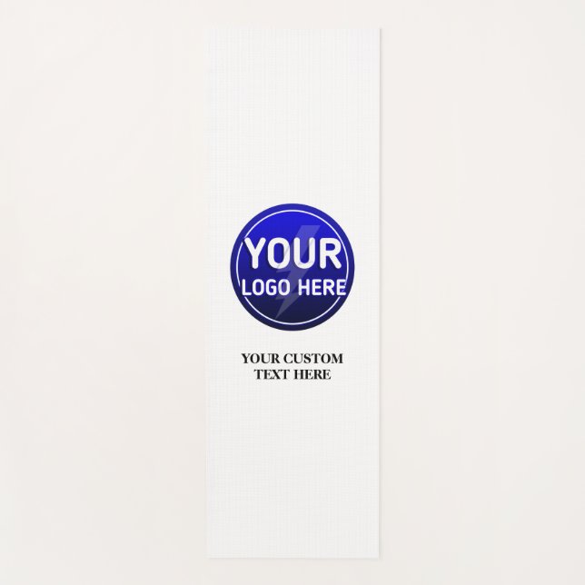 Create your owner's custom logo/editable template yoga mat (Front)
