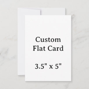 Create your Personalise 3.5" x 5" Flat Card