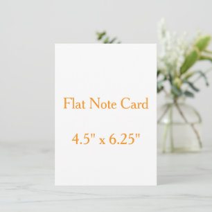 Create your personalise 4.5" x 6.25" Squared Flat Card