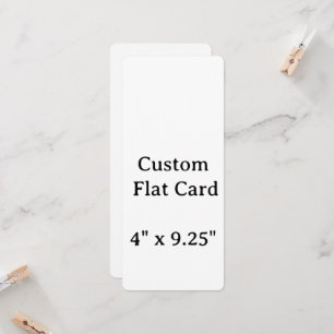 Create your Personalise 4" x 9.25"Flat Card 