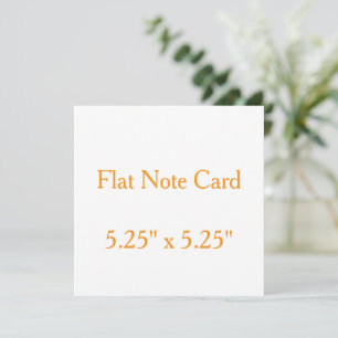 Create your personalise 5.25" x 5.25" Squared Flat Card