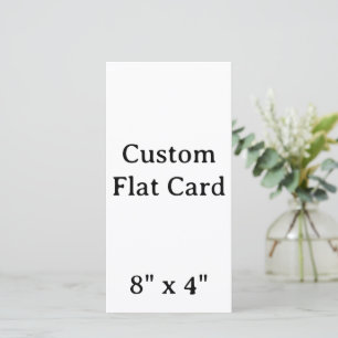 Create your Personalise 8" x 4" Flat Card