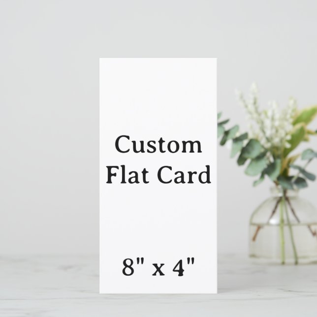 Create your Personalise 8" x 4" Flat Card  (Standing Front)
