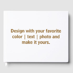 Create Your Personalize 10.5" x 8.25" Guest Book