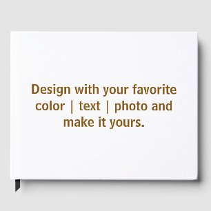Create Your Personalize 10.5" x 8.25" Guest Book