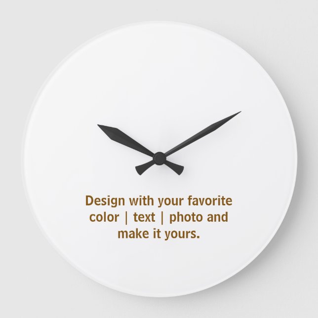 Create Your Personalize 10.75" Round Acrylic  Large Clock (Front)