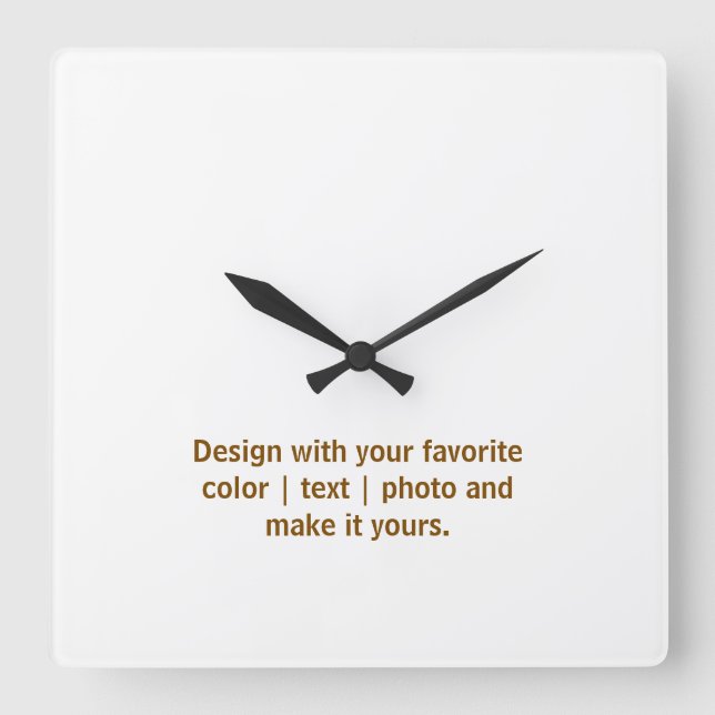 Create Your Personalize 10.75" Square Acrylic Wall Clock (Front)