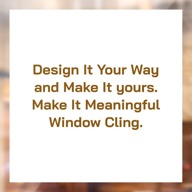 Create Your Personalize 12" x 12" Window Cling (Sheet 2)