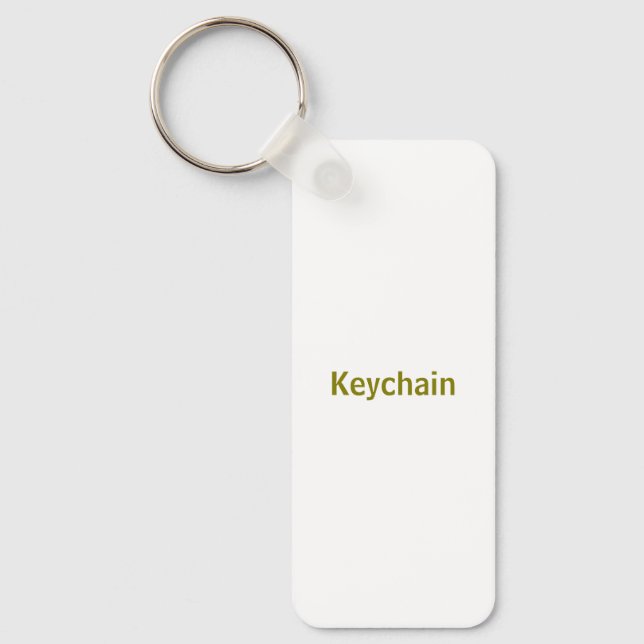 Create Your Personalize 1.25" x 3" Keychain (Front)