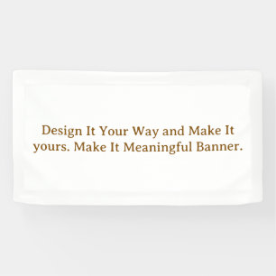 Create Your Personalize 1.6' x 3' Banner
