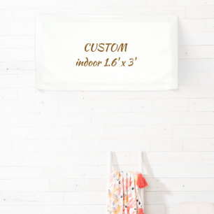 create your personalize 1.6' x 3' indoor banner
