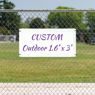 create your personalize 1.6' x 3' 'outdoor banner