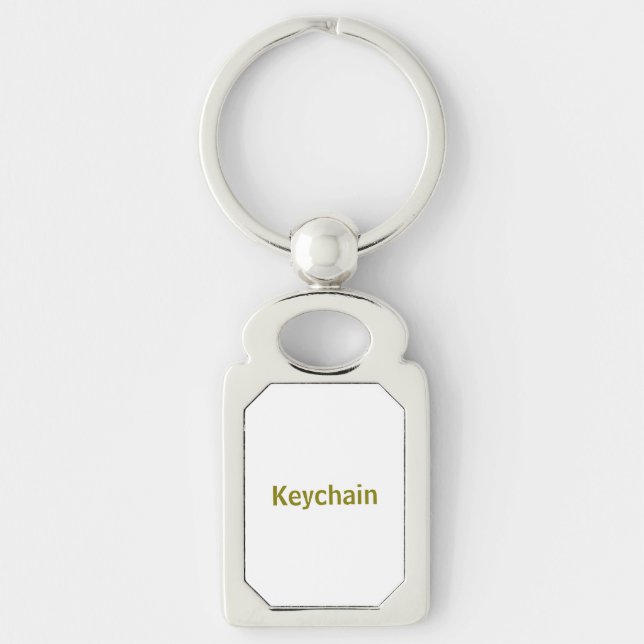 Create Your Personalize 1.8"l x 1.1"w (rectangle) Keychain (Front)