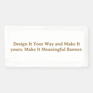 Create Your Personalize 1' x 2' Banner