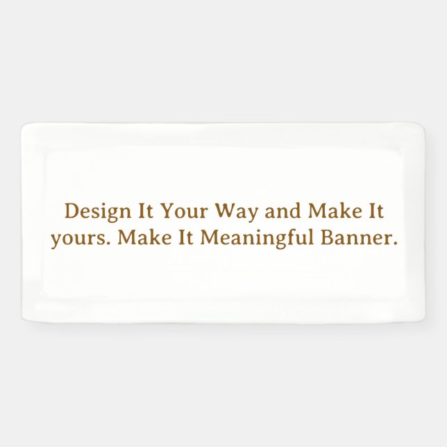 Create Your Personalize 1' x 2' Banner (Horizontal)